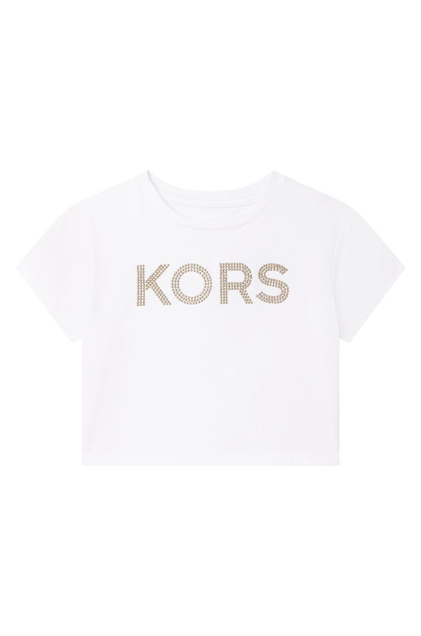 Michael Kors tricou de bumbac pentru copii culoarea alb - Pled.ro