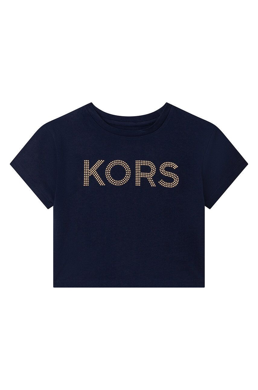 Michael Kors tricou de bumbac pentru copii culoarea albastru marin - Pled.ro