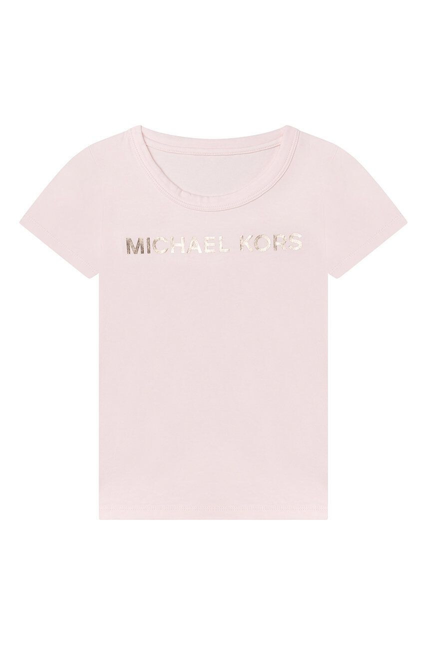 Michael Kors tricou de bumbac pentru copii culoarea roz - Pled.ro