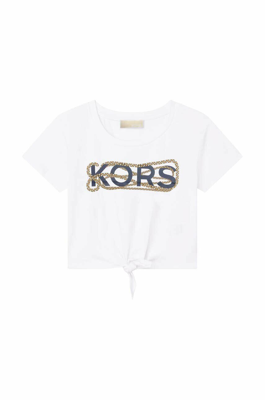 Michael Kors tricou de bumbac pentru copii culoarea alb - Pled.ro