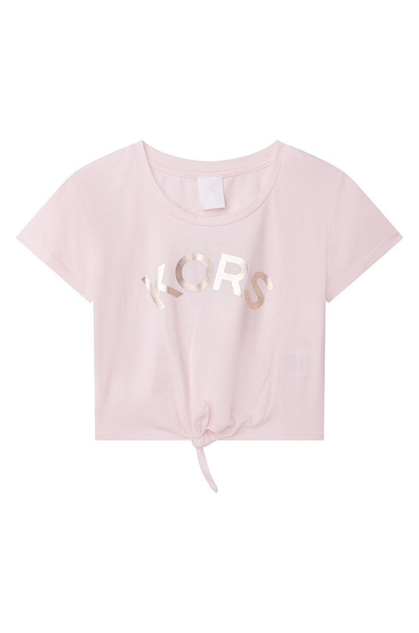 Michael Kors tricou de bumbac pentru copii culoarea roz - Pled.ro