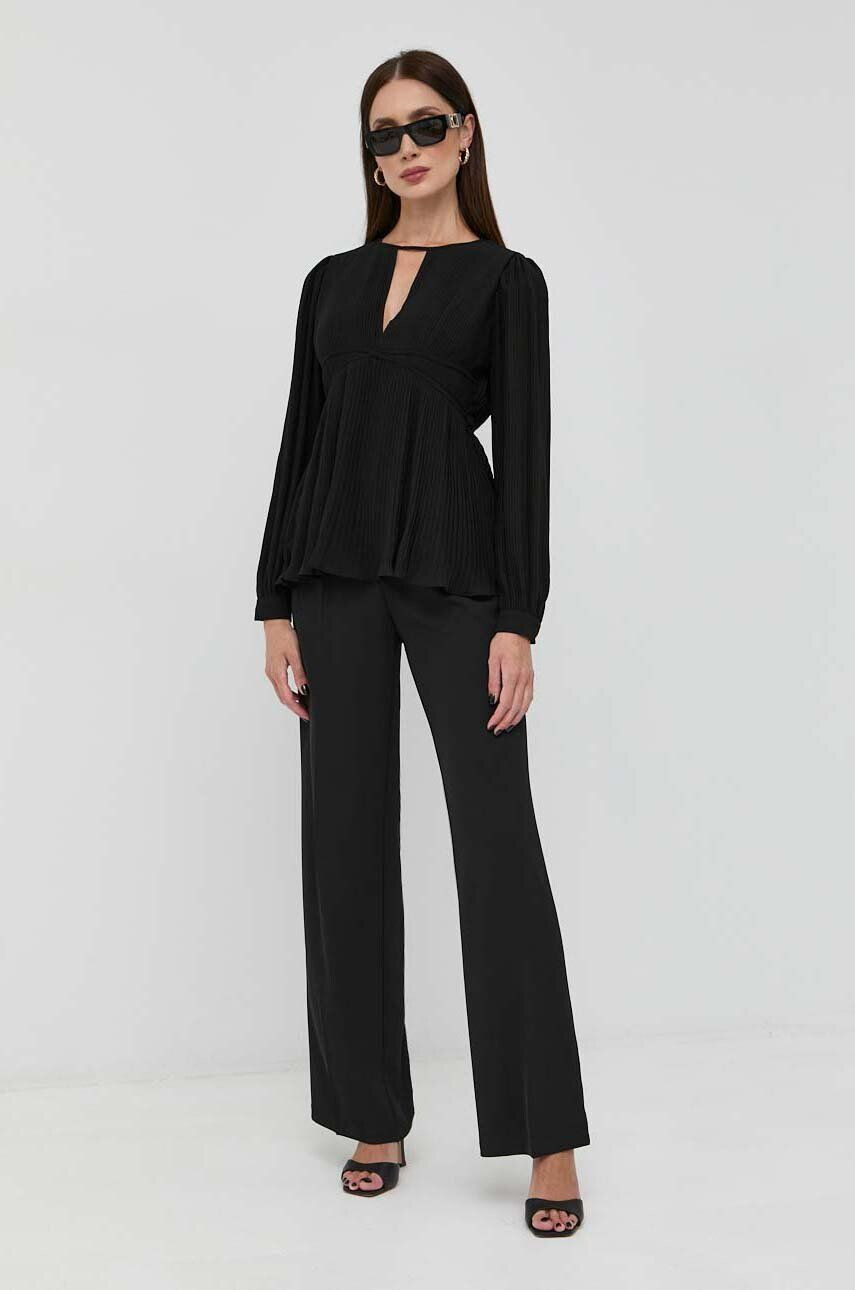 MICHAEL Michael Kors bluza femei culoarea negru neted - Pled.ro