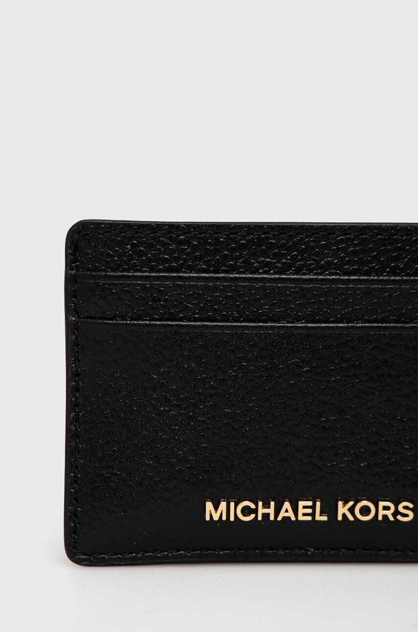 MICHAEL Michael Kors carcasa din piele femei culoarea negru - Pled.ro