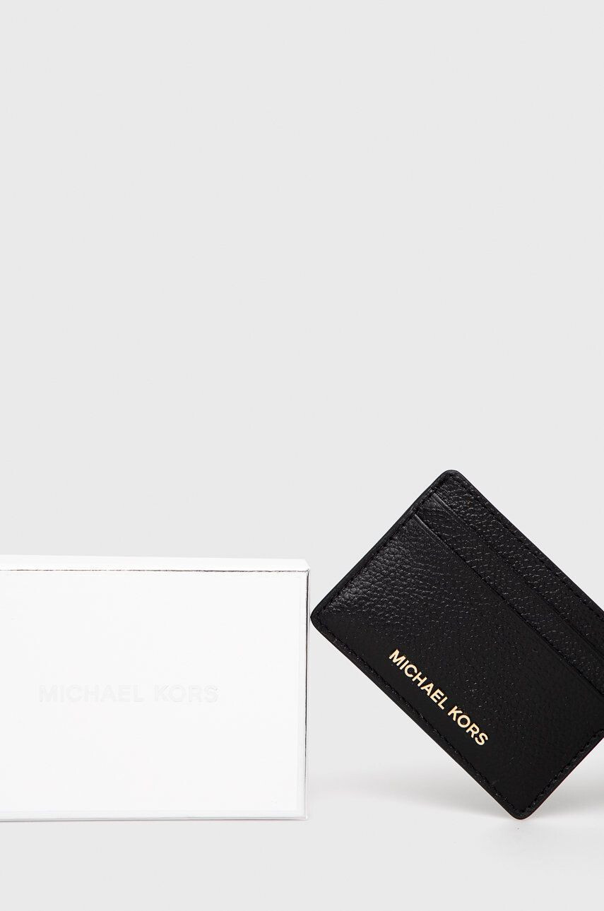 MICHAEL Michael Kors carcasa din piele femei culoarea negru - Pled.ro