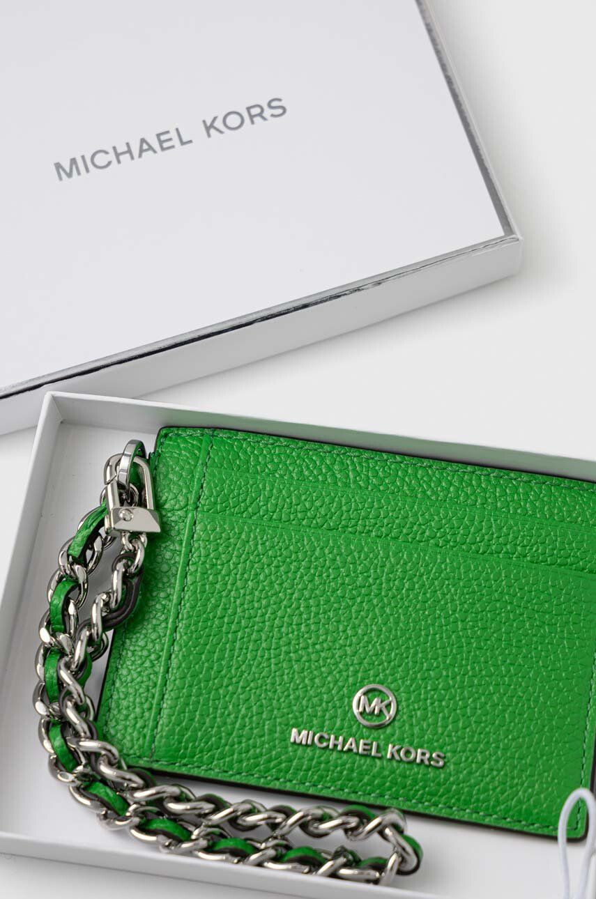 MICHAEL Michael Kors carcasa din piele femei culoarea verde - Pled.ro