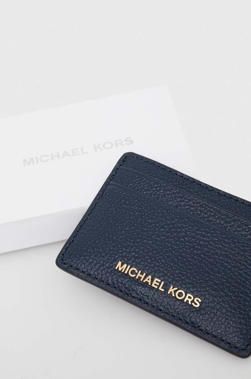 MICHAEL Michael Kors carcasa din piele femei culoarea albastru marin - Pled.ro