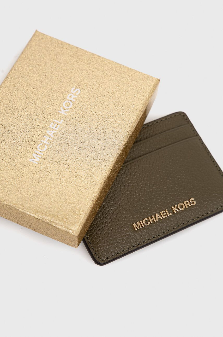 MICHAEL Michael Kors carcasa din piele femei culoarea verde - Pled.ro