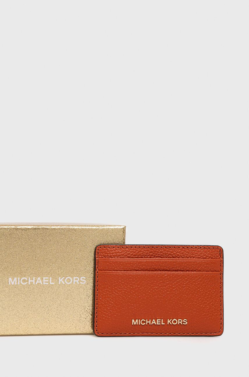 MICHAEL Michael Kors carcasa din piele femei culoarea portocaliu - Pled.ro