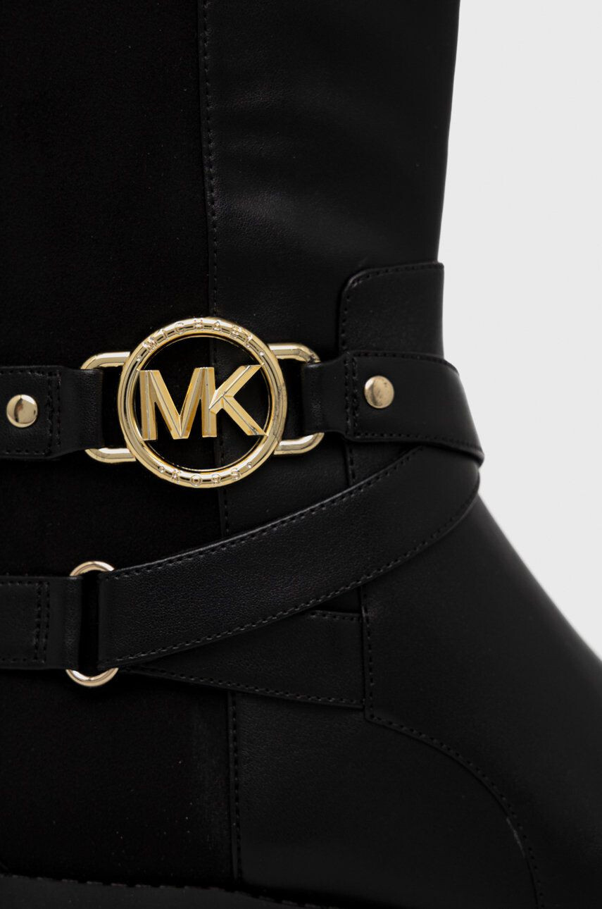 MICHAEL Michael Kors cizme Rory femei culoarea negru cu toc plat - Pled.ro