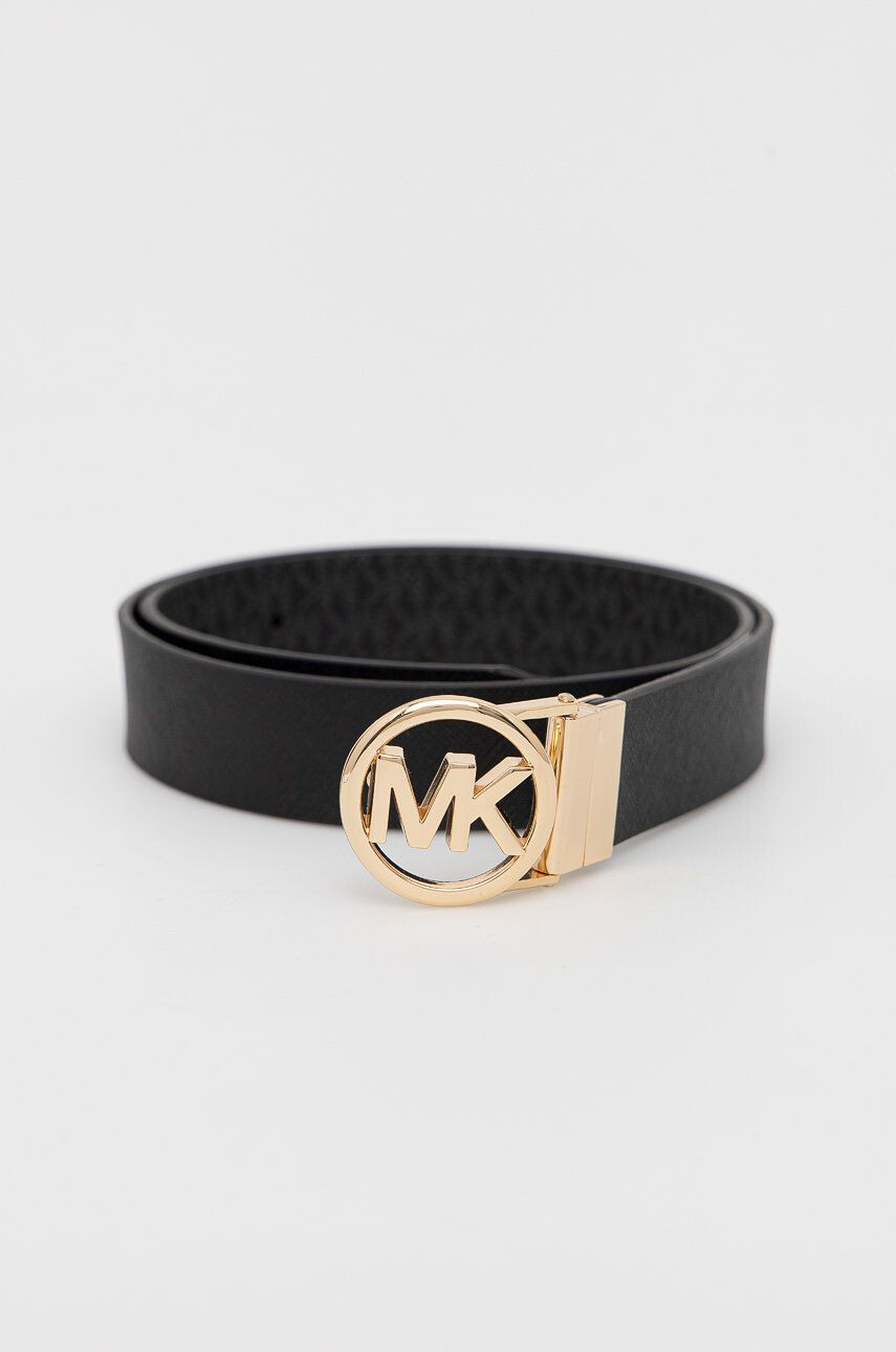 MICHAEL Michael Kors curea cu două fețe femei culoarea negru - Pled.ro