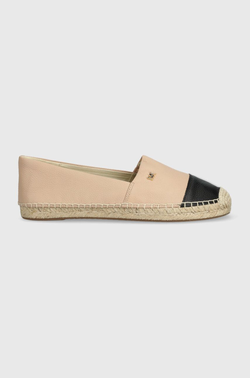 MICHAEL Michael Kors espadrile de piele Kendrick culoarea roz 40S8KNFP2L - Pled.ro