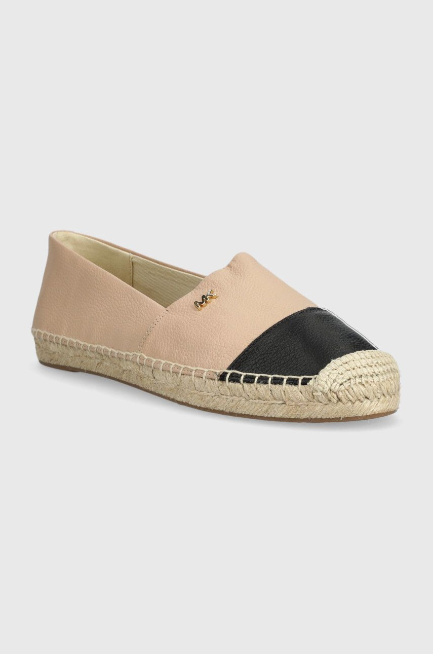 MICHAEL Michael Kors espadrile de piele Kendrick culoarea roz 40S8KNFP2L - Pled.ro