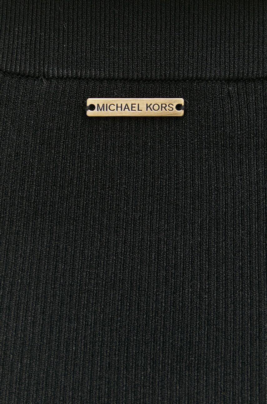 MICHAEL Michael Kors fusta culoarea negru midi drept - Pled.ro