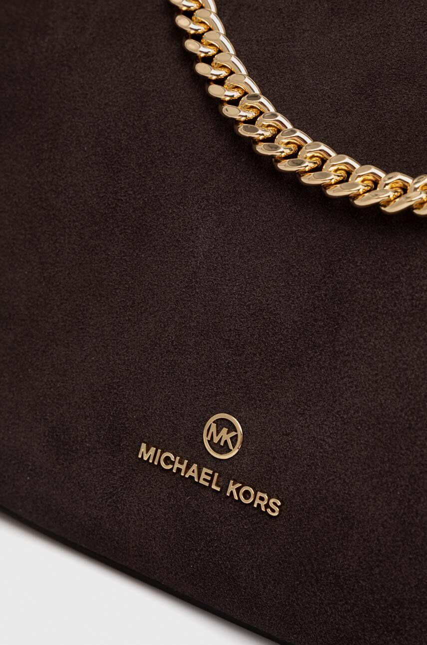 MICHAEL Michael Kors geanta de mana din piele intoarsa culoarea maro - Pled.ro