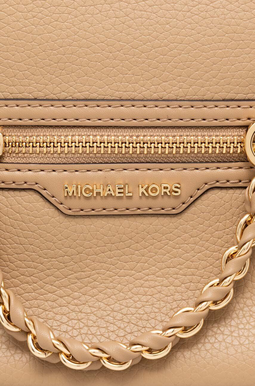 MICHAEL Michael Kors ghiozdan de piele femei culoarea bej mic neted - Pled.ro