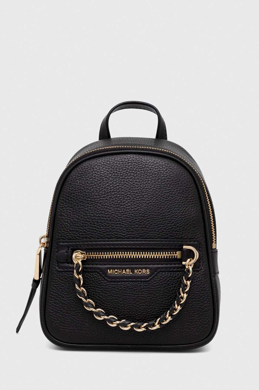 MICHAEL Michael Kors ghiozdan de piele femei culoarea negru mic neted - Pled.ro