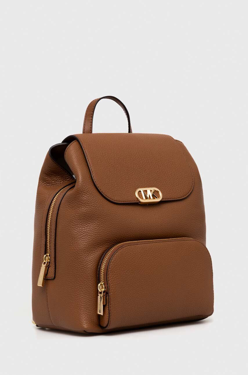 MICHAEL Michael Kors ghiozdan de piele femei culoarea maro mic neted - Pled.ro