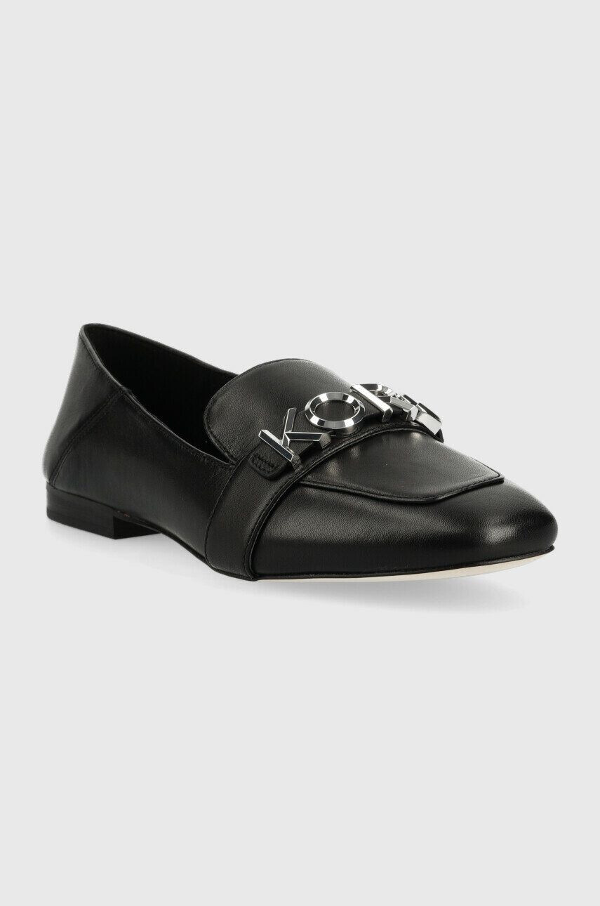 MICHAEL Michael Kors mocasini de piele Madelyn femei culoarea negru cu toc plat 40R3MDFP1L - Pled.ro