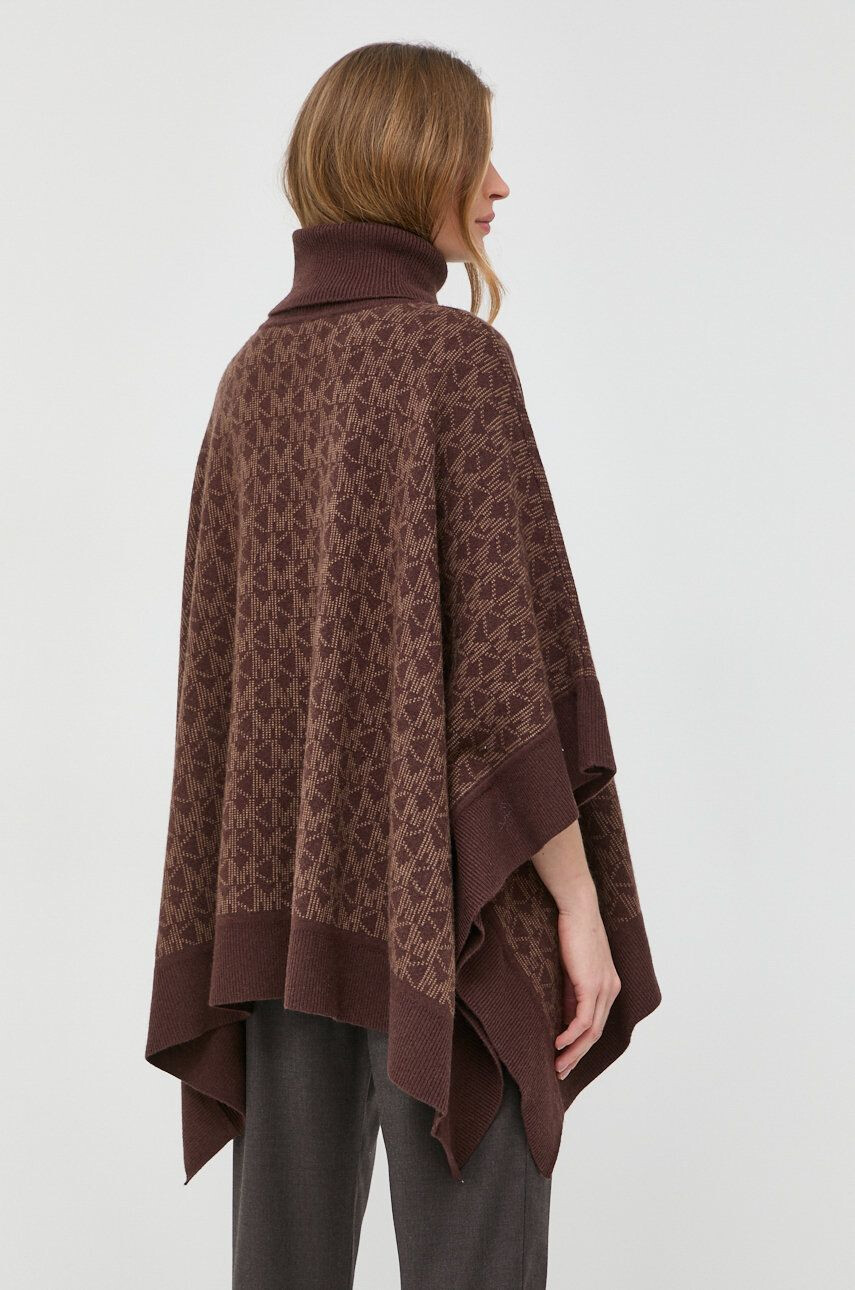 MICHAEL Michael Kors poncho din amestec de lana culoarea maro light - Pled.ro