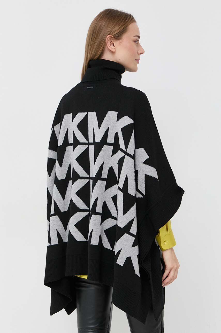 MICHAEL Michael Kors poncho din amestec de lana culoarea negru - Pled.ro