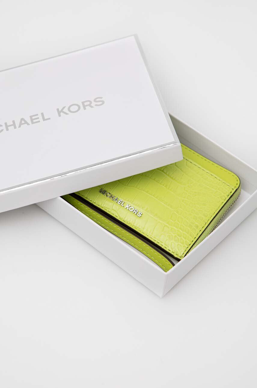 MICHAEL Michael Kors portofel de piele femei culoarea verde - Pled.ro