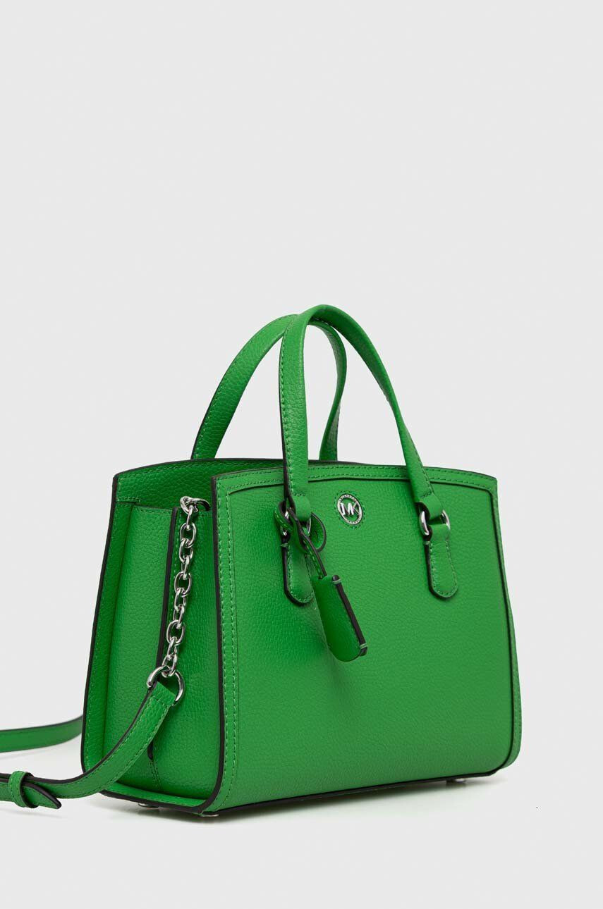 MICHAEL Michael Kors poseta de piele culoarea verde - Pled.ro