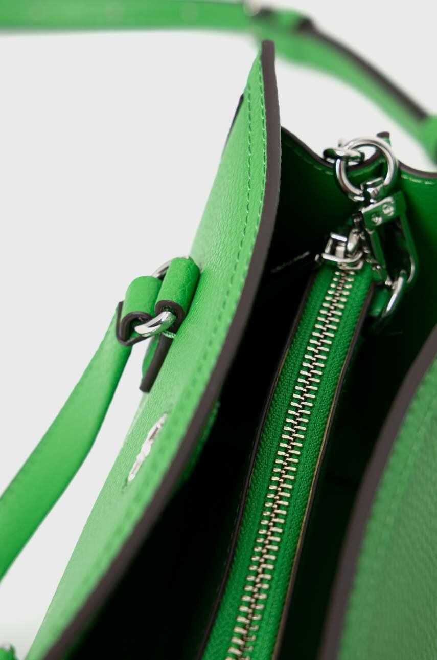 MICHAEL Michael Kors poseta de piele culoarea verde - Pled.ro