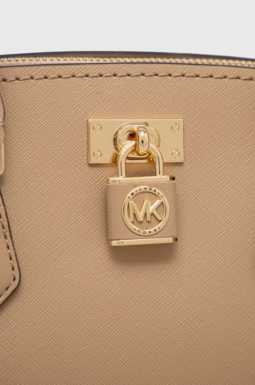 MICHAEL Michael Kors poseta de piele culoarea bej - Pled.ro