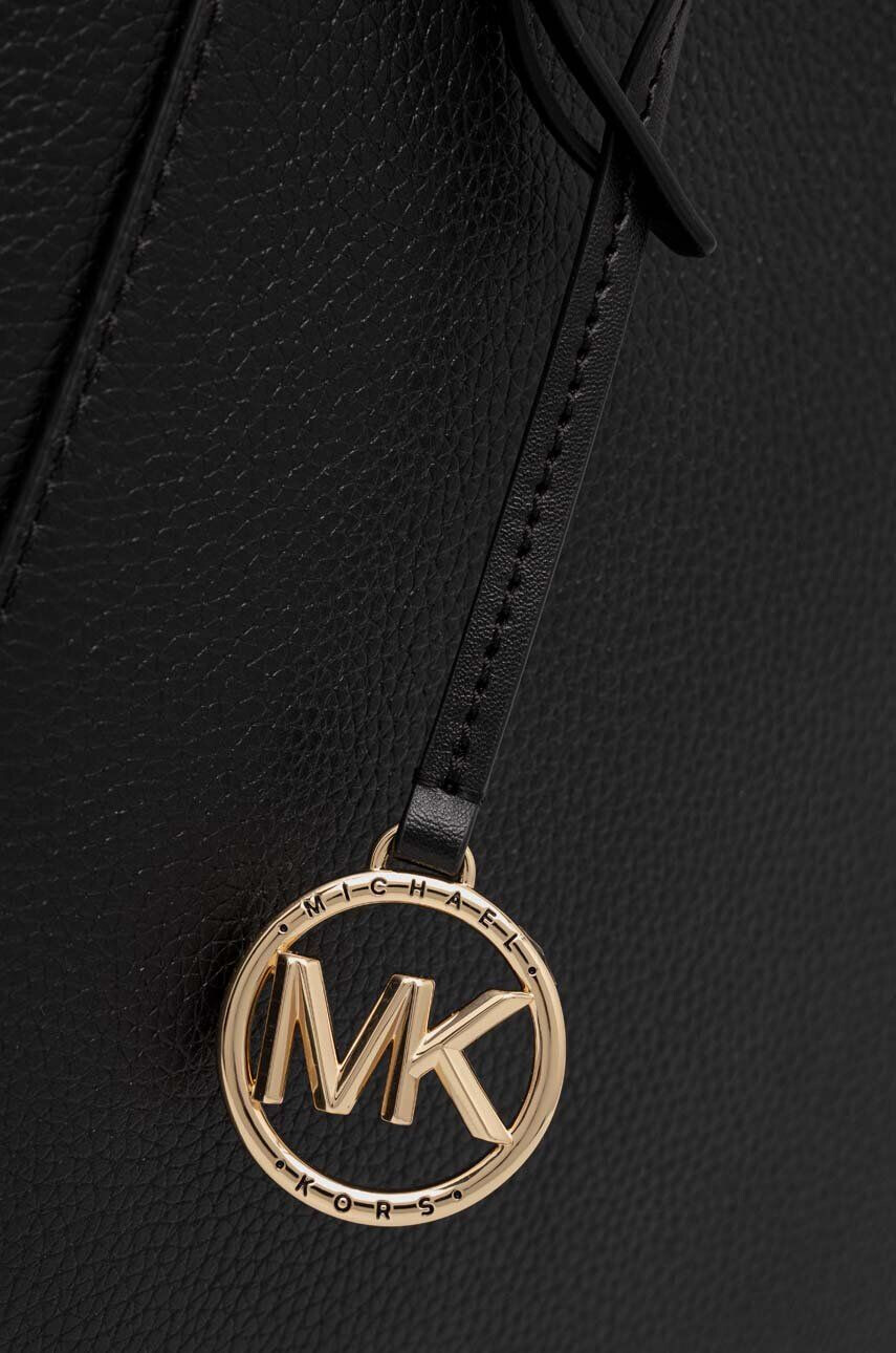 MICHAEL Michael Kors poseta de piele culoarea negru - Pled.ro