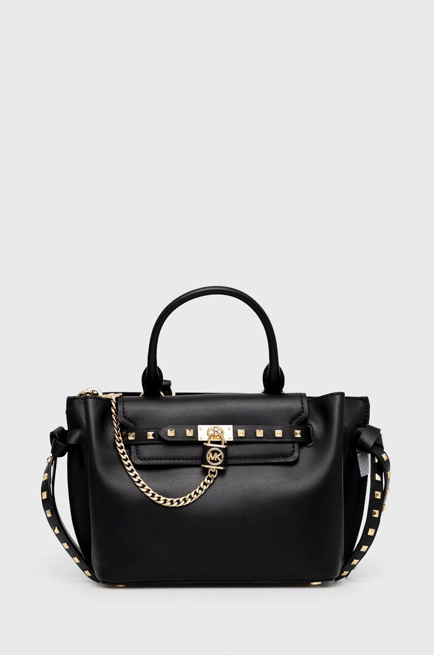 MICHAEL Michael Kors poseta de piele culoarea negru - Pled.ro