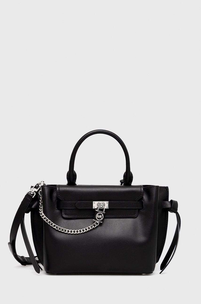 MICHAEL Michael Kors poseta de piele culoarea negru - Pled.ro