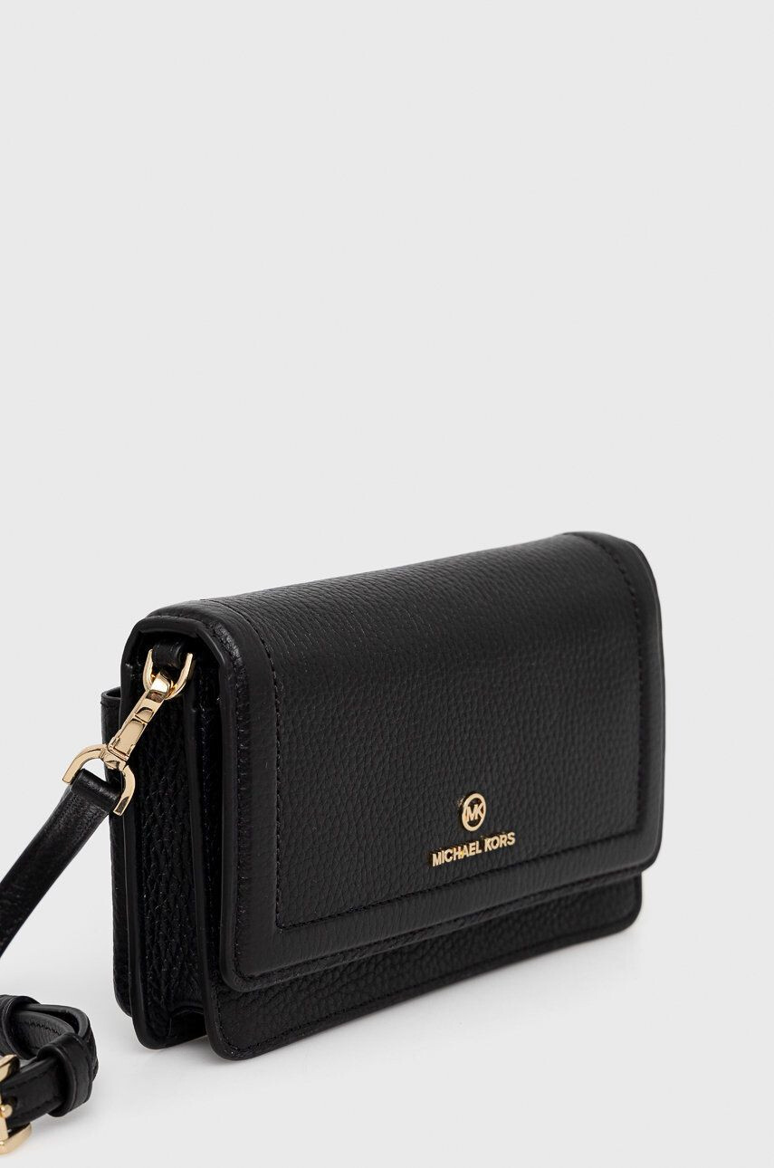 MICHAEL Michael Kors poseta piele culoarea negru - Pled.ro