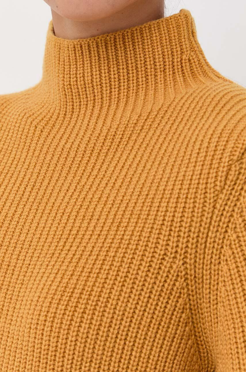 MICHAEL Michael Kors pulover de lana femei culoarea portocaliu călduros cu turtleneck - Pled.ro