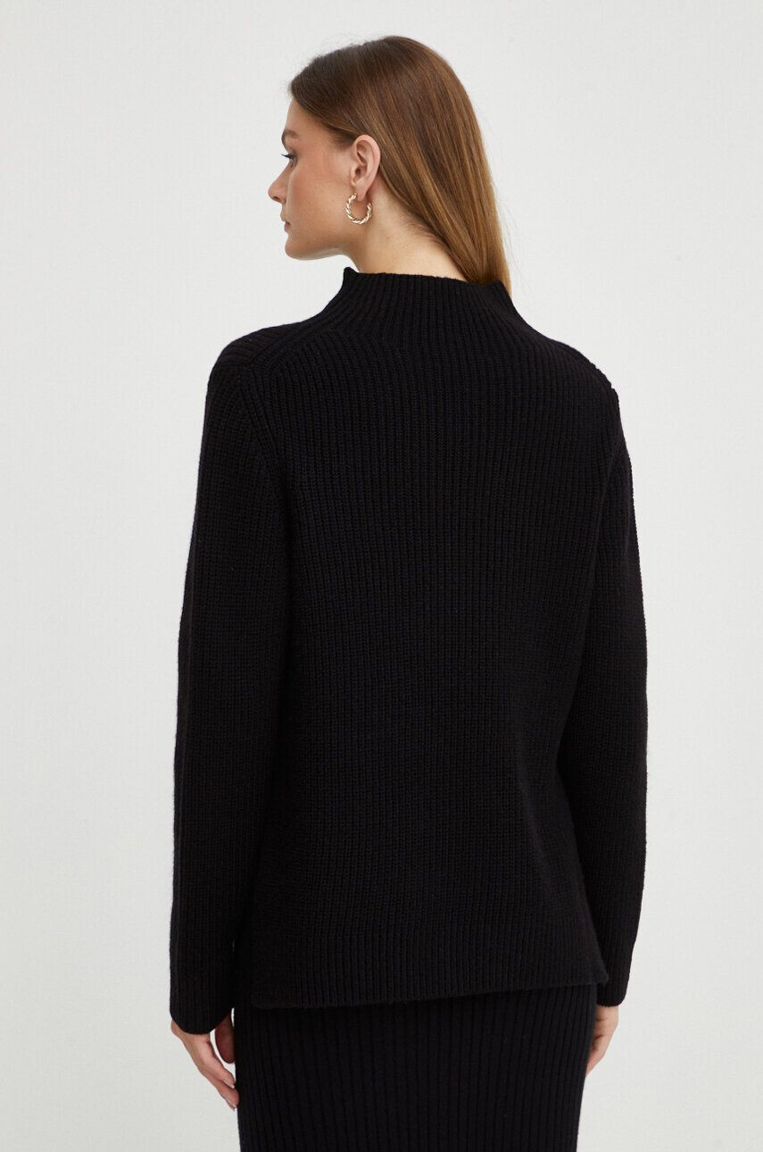 MICHAEL Michael Kors pulover de lana femei culoarea negru călduros cu turtleneck - Pled.ro