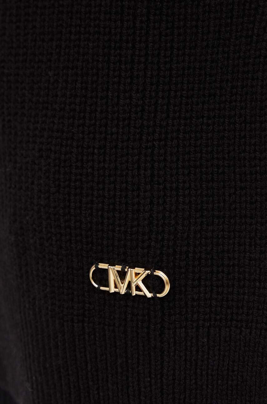 MICHAEL Michael Kors pulover de lana femei culoarea negru călduros cu turtleneck - Pled.ro