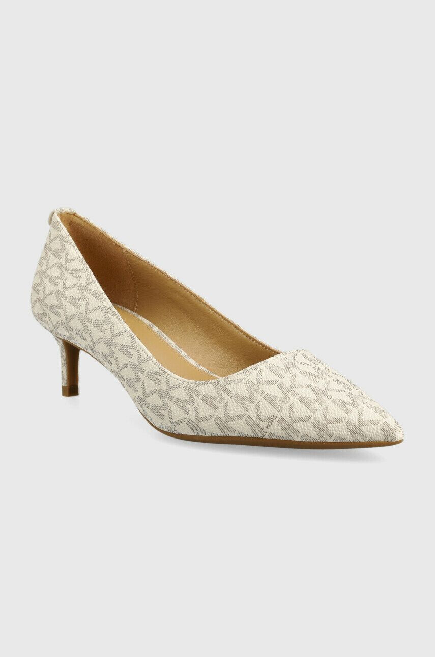 MICHAEL Michael Kors pumps Alina culoarea bej pe toc jos - Pled.ro