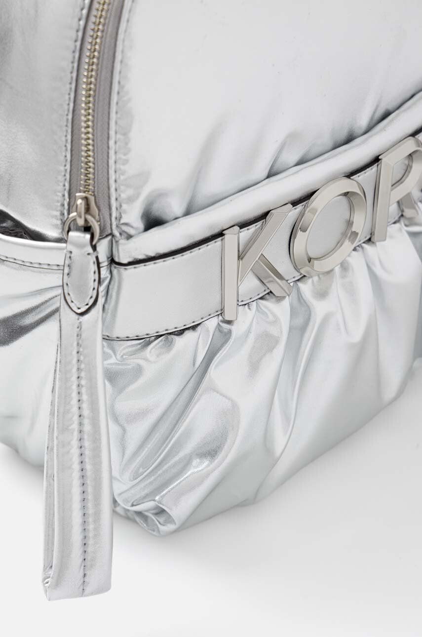 MICHAEL Michael Kors rucsac femei culoarea argintiu mic neted - Pled.ro