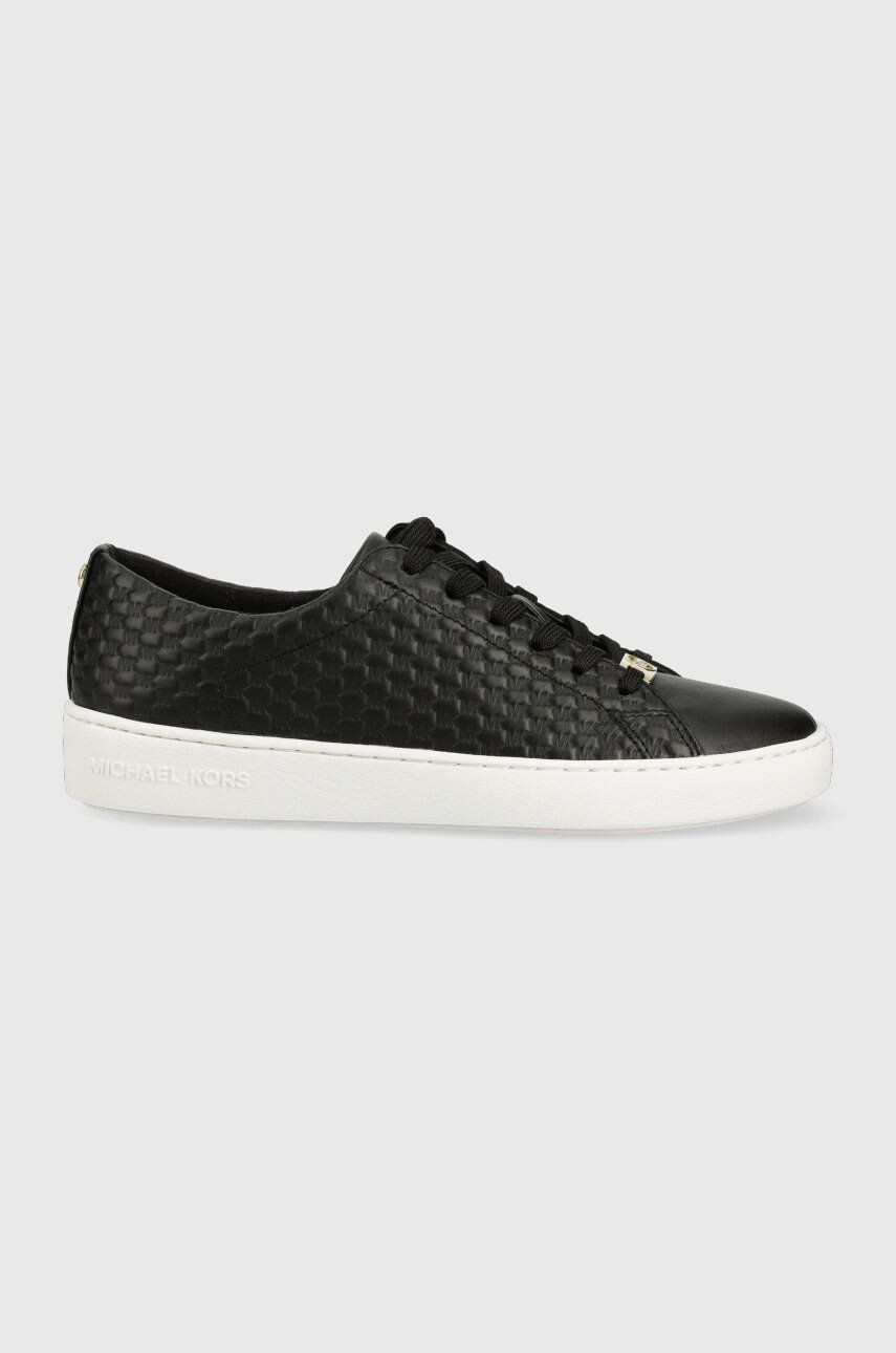 MICHAEL Michael Kors sneakers din piele Keaton culoarea negru - Pled.ro