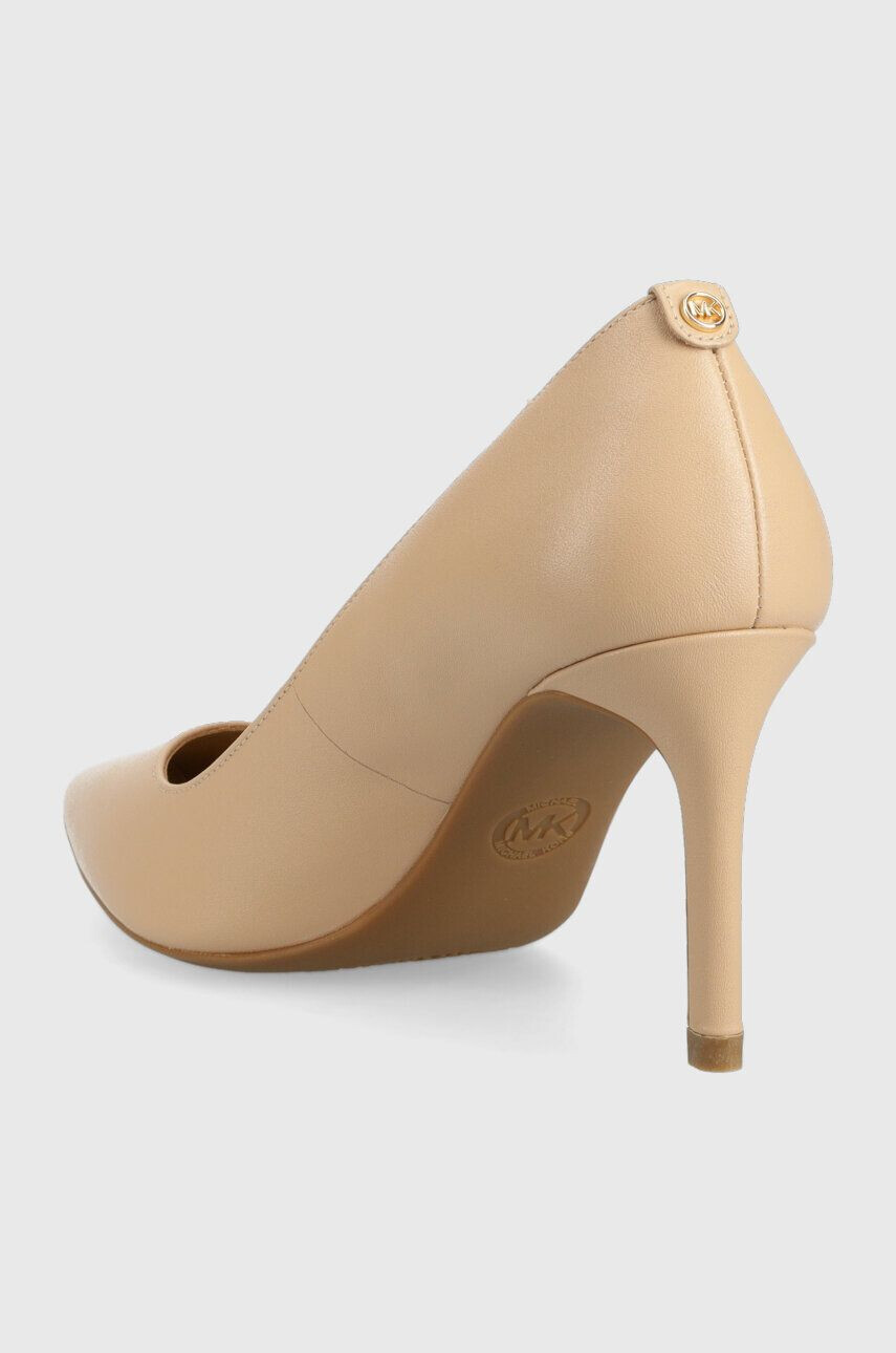 MICHAEL Michael Kors stilettos de piele Alina culoarea bej 40F2HNMP2L - Pled.ro