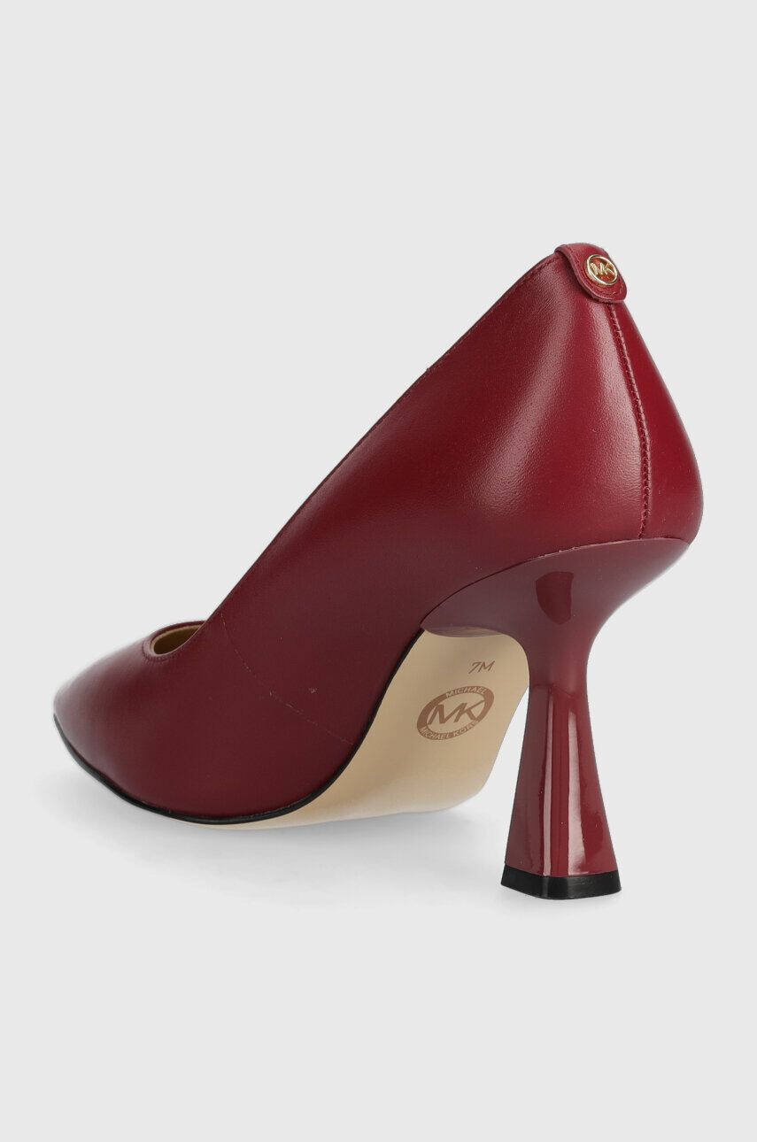 MICHAEL Michael Kors stilettos de piele Clara culoarea bordo 40F3CLMP1L - Pled.ro