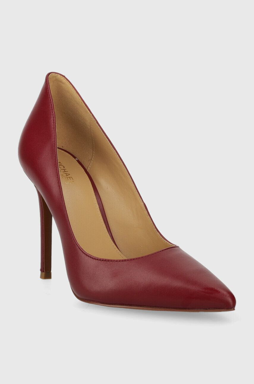 MICHAEL Michael Kors stilettos de piele Keke culoarea bordo 40F9KEHP1L - Pled.ro