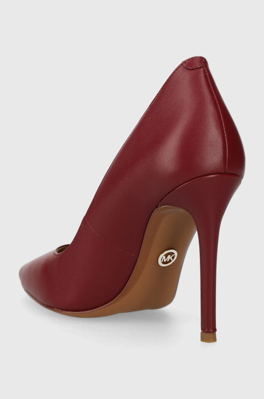 MICHAEL Michael Kors stilettos de piele Keke culoarea bordo 40F9KEHP1L - Pled.ro