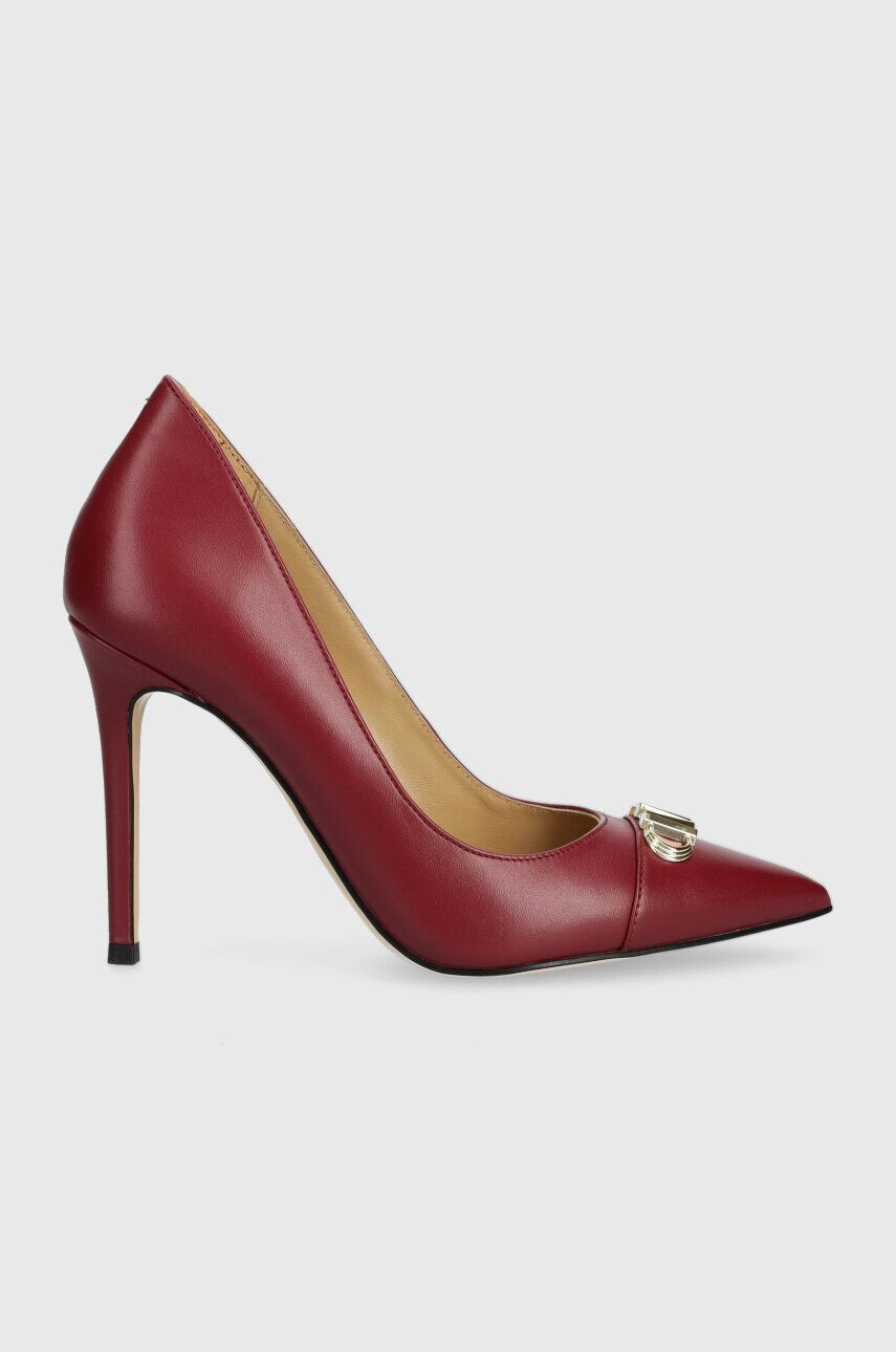 MICHAEL Michael Kors stilettos de piele Parker culoarea bordo 40F3PKHP1L - Pled.ro