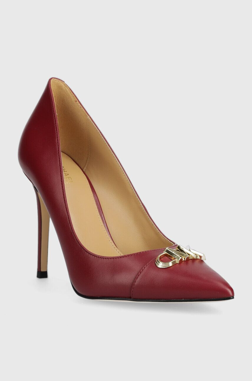 MICHAEL Michael Kors stilettos de piele Parker culoarea bordo 40F3PKHP1L - Pled.ro