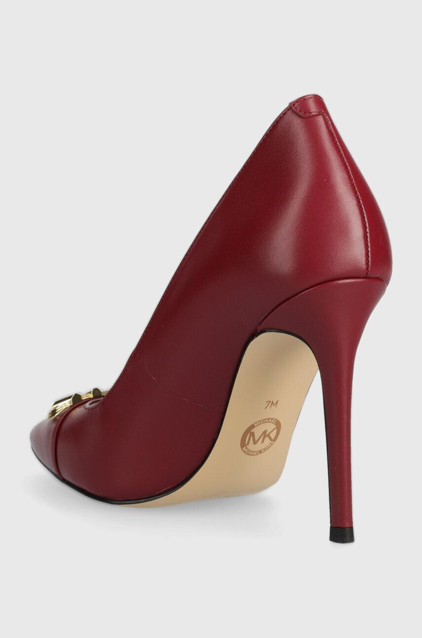 MICHAEL Michael Kors stilettos de piele Parker culoarea bordo 40F3PKHP1L - Pled.ro