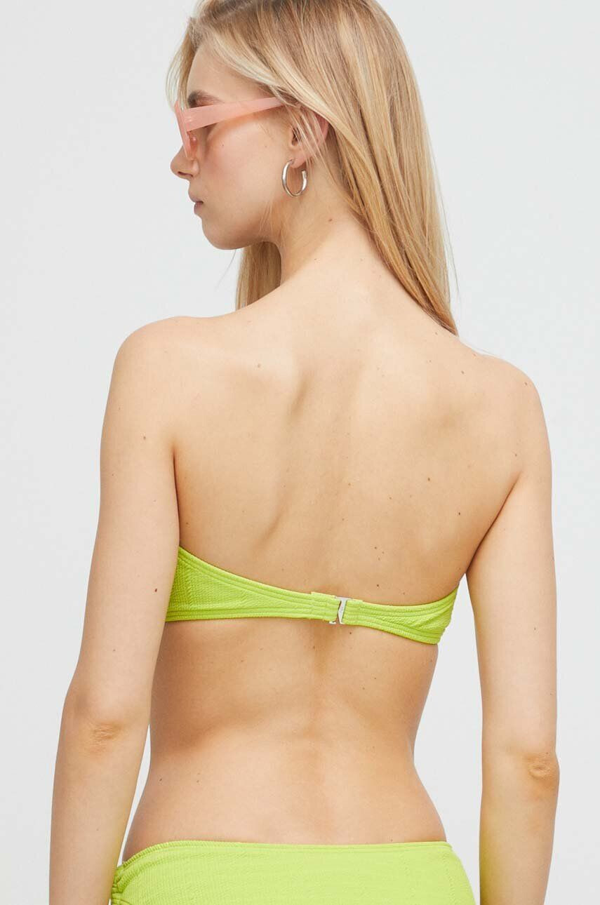 MICHAEL Michael Kors sutien de baie culoarea verde cupa usor rigidizata - Pled.ro