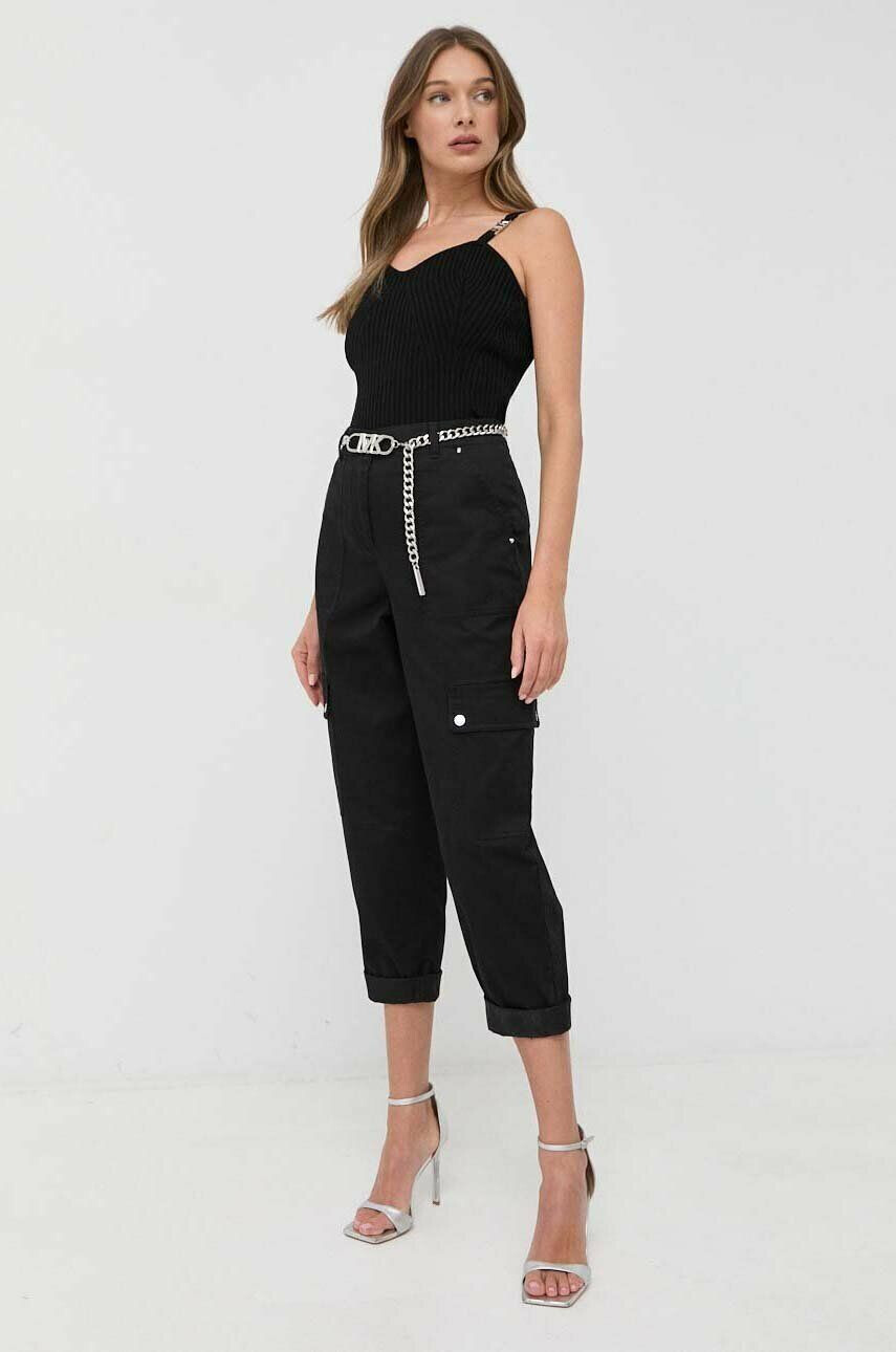 MICHAEL Michael Kors top femei culoarea negru - Pled.ro