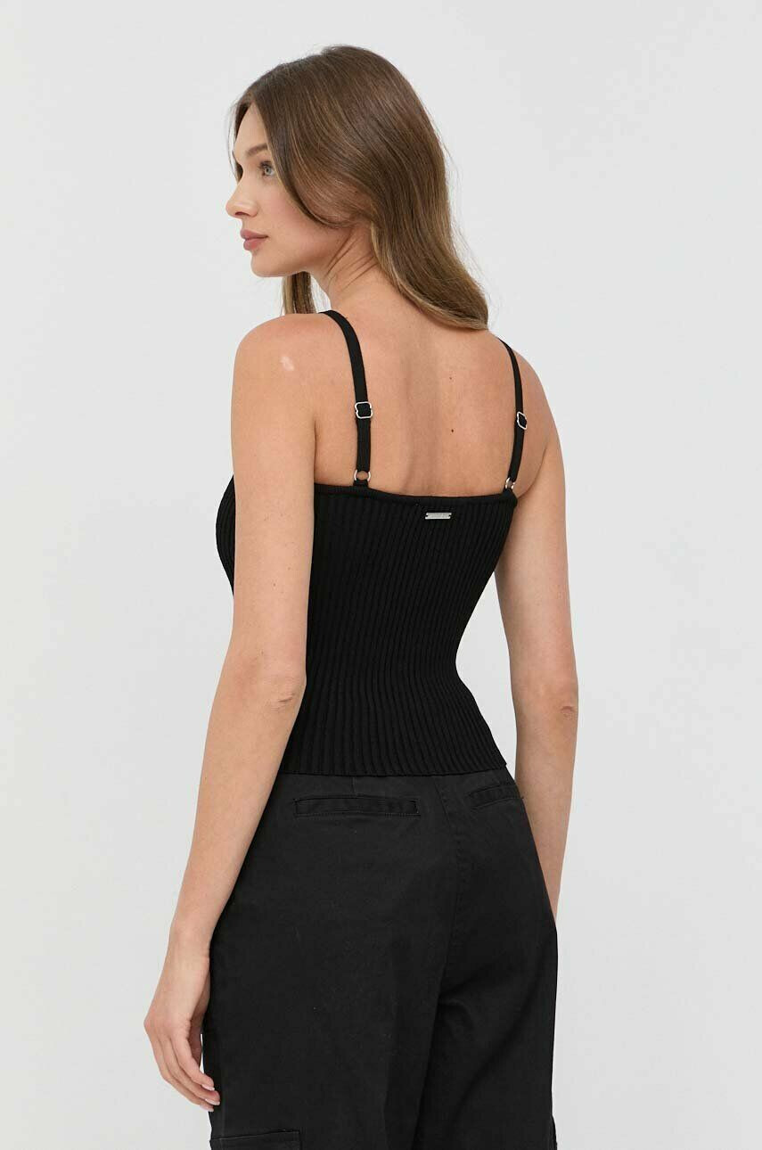 MICHAEL Michael Kors top femei culoarea negru - Pled.ro