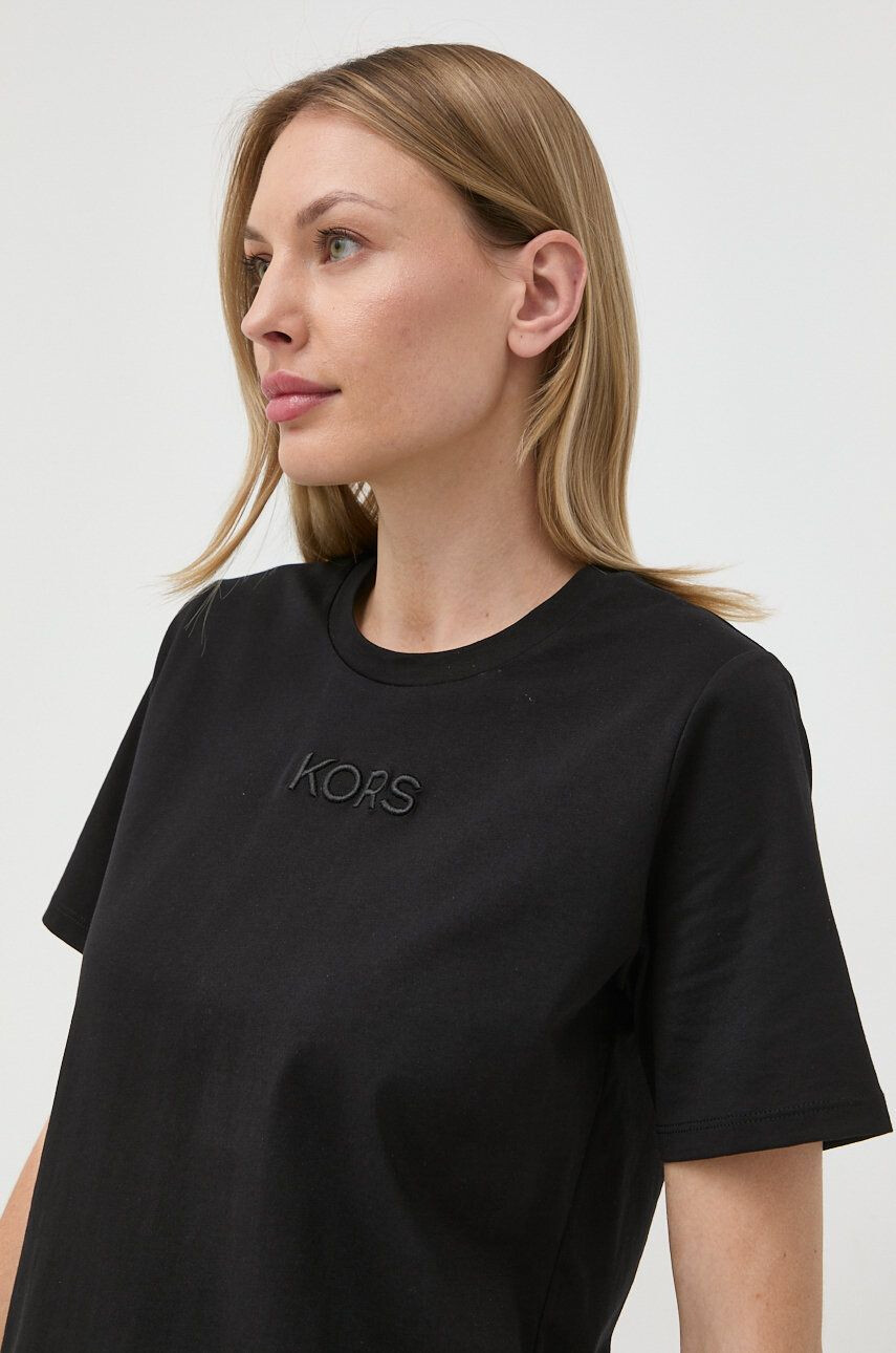 MICHAEL Michael Kors tricou din bumbac culoarea negru - Pled.ro