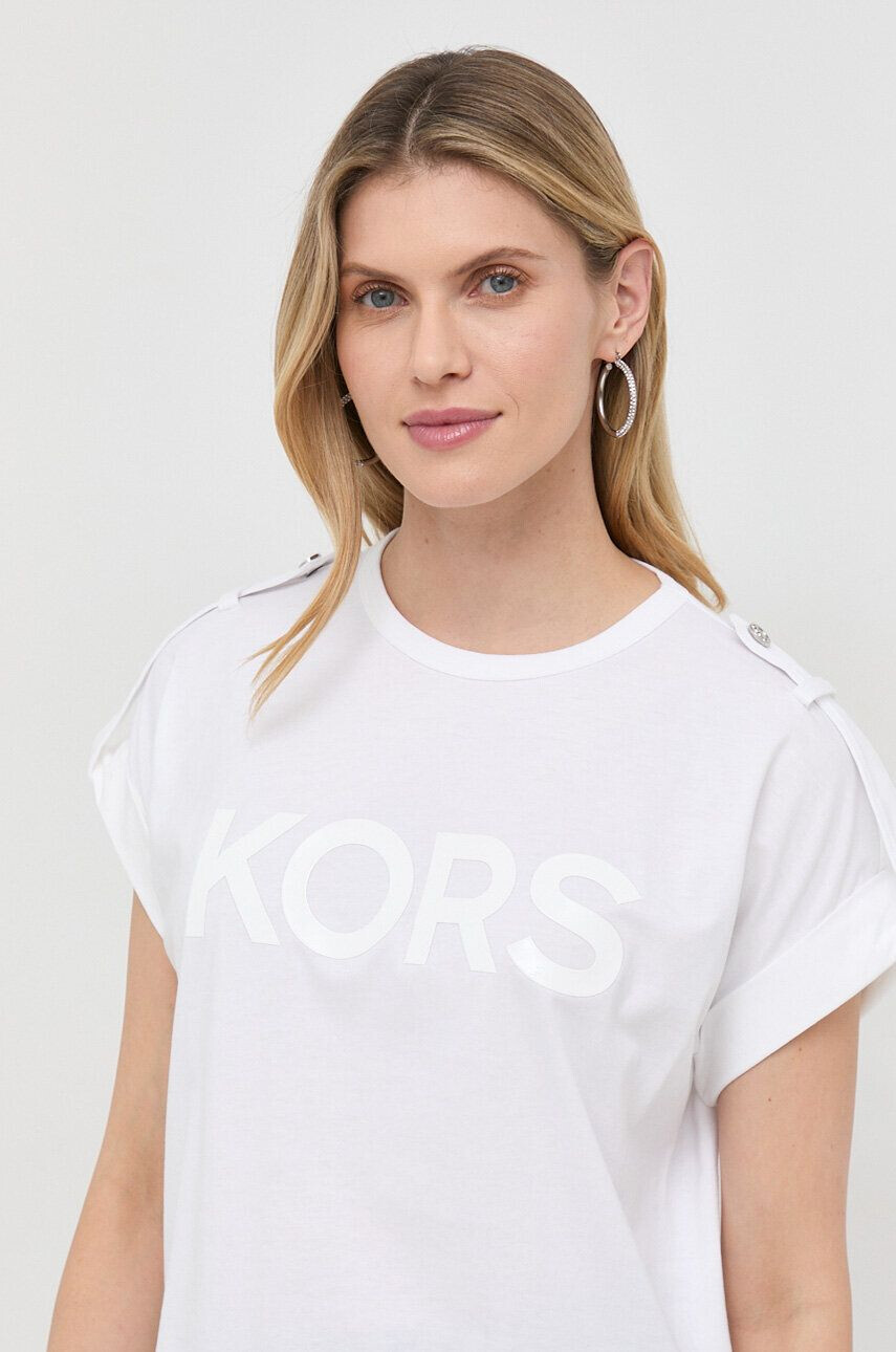 MICHAEL Michael Kors tricou din bumbac Culoarea alb - Pled.ro